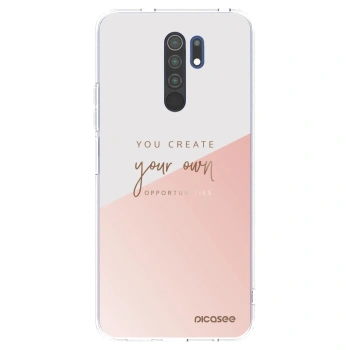 Picasee silikonowe przeźroczyste etui na Xiaomi Redmi 9 - You create your own opportunities