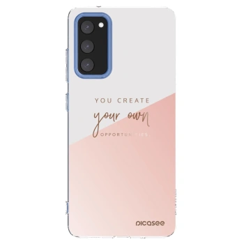 Picasee silikonowe przeźroczyste etui na Samsung Galaxy S20 FE - You create your own opportunities