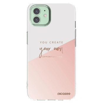 Picasee silikonowe przeźroczyste etui na Apple iPhone 12 Pro - You create your own opportunities