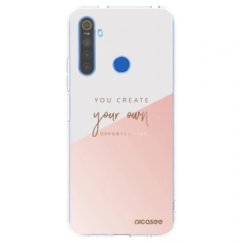 Picasee silikonowe przeźroczyste etui na Realme 5 - You create your own opportunities