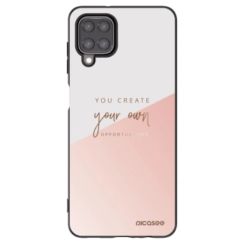 Picasee silikonowe czarne etui na Samsung Galaxy A12 A125F - You create your own opportunities