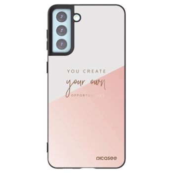 Picasee silikonowe czarne etui na Samsung Galaxy S21+ 5G G996F - You create your own opportunities