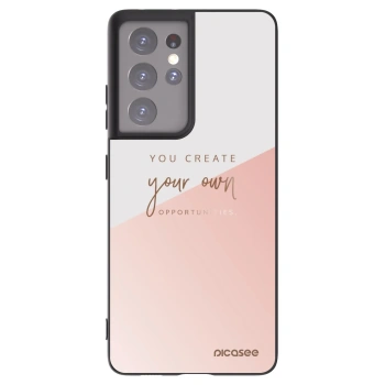 Picasee silikonowe czarne etui na Samsung Galaxy S21 Ultra 5G G998B - You create your own opportunities
