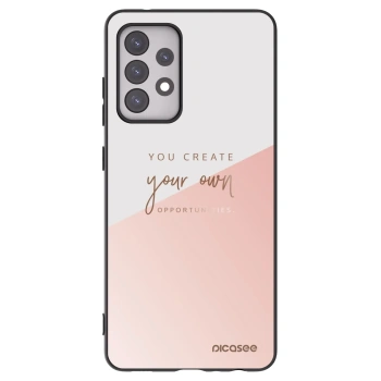Picasee silikonowe czarne etui na Samsung Galaxy A52 5G A525F - You create your own opportunities