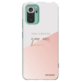 Picasee silikonowe przeźroczyste etui na Xiaomi Redmi Note 10 Pro - You create your own opportunities