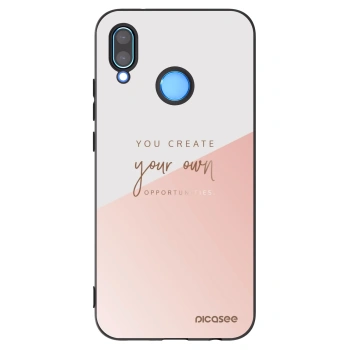 Picasee silikonowe czarne etui na Huawei P20 Lite - You create your own opportunities