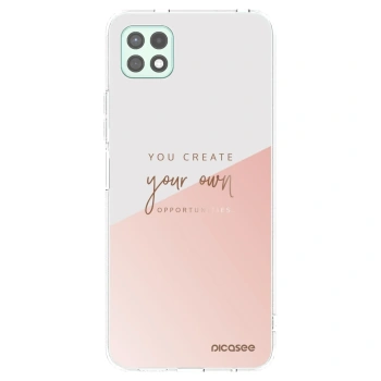 Picasee silikonowe przeźroczyste etui na Samsung Galaxy A22 A226B 5G - You create your own opportunities