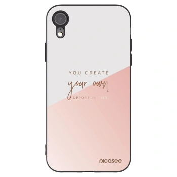 Picasee silikonowe czarne etui na Apple iPhone XR - You create your own opportunities