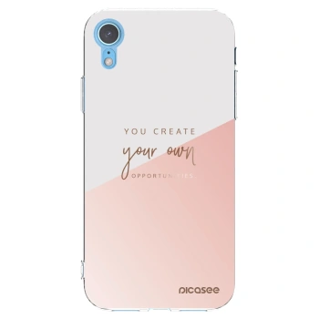 Picasee silikonowe przeźroczyste etui na Apple iPhone XR - You create your own opportunities