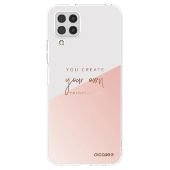 Picasee silikonowe przeźroczyste etui na Samsung Galaxy A22 A225F 4G - You create your own opportunities