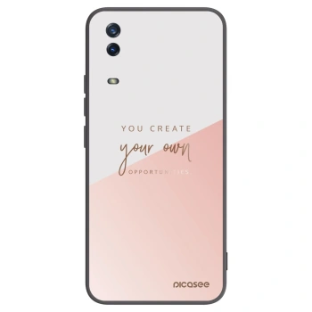 Picasee silikonowe czarne etui na Vivo Y11s - You create your own opportunities