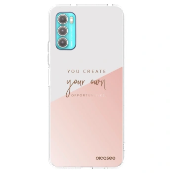 Picasee silikonowe przeźroczyste etui na Motorola Moto G60 - You create your own opportunities