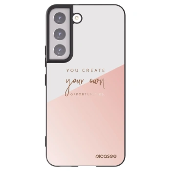 Picasee silikonowe czarne etui na Samsung Galaxy S22 5G - You create your own opportunities
