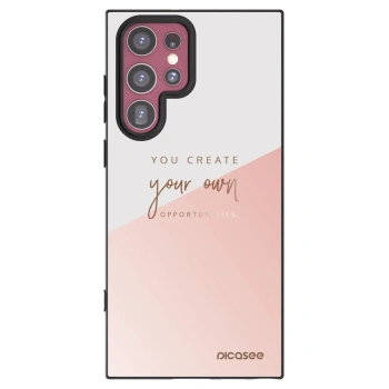 Picasee silikonowe czarne etui na Samsung Galaxy S22 Ultra 5G - You create your own opportunities