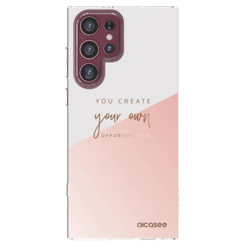 Picasee silikonowe przeźroczyste etui na Samsung Galaxy S22 Ultra 5G - You create your own opportunities