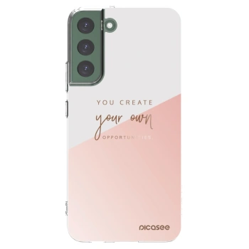 Picasee silikonowe przeźroczyste etui na Samsung Galaxy S22+ 5G - You create your own opportunities
