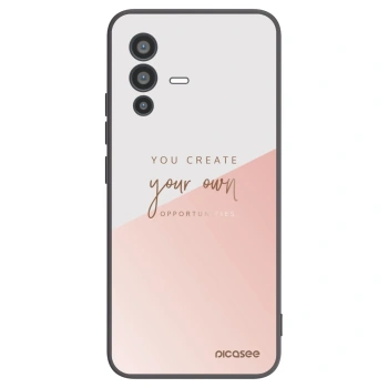 Picasee silikonowe czarne etui na Vivo V23 5G - You create your own opportunities