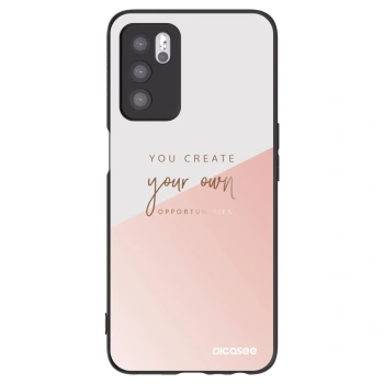 Picasee silikonowe czarne etui na OPPO A16s - You create your own opportunities