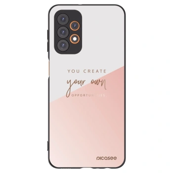 Picasee silikonowe czarne etui na Samsung Galaxy A23 A236B 5G - You create your own opportunities