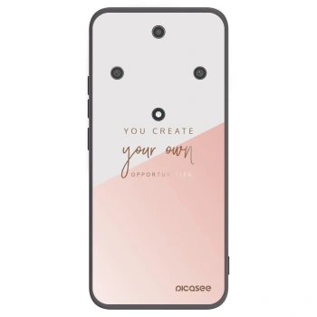 Picasee silikonowe czarne etui na Honor Magic5 Lite 5G - You create your own opportunities