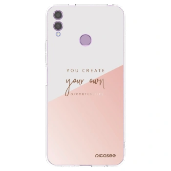 Picasee silikonowe przeźroczyste etui na Honor 8X - You create your own opportunities
