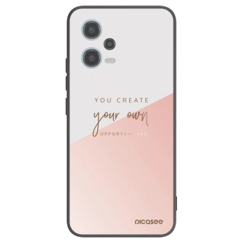Picasee silikonowe czarne etui na Xiaomi Redmi Note 12 5G - You create your own opportunities