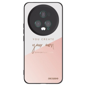 Picasee silikonowe czarne etui na Honor Magic5 Pro - You create your own opportunities