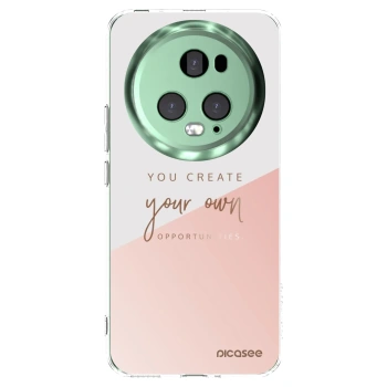 Picasee silikonowe przeźroczyste etui na Honor Magic5 Pro - You create your own opportunities