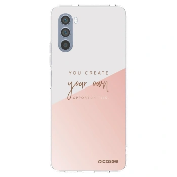 Picasee silikonowe przeźroczyste etui na Motorola Moto G62 - You create your own opportunities