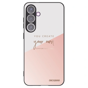 Picasee silikonowe czarne etui na Samsung Galaxy S24+ S926B 5G - You create your own opportunities