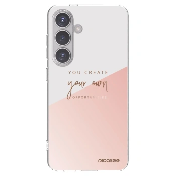Picasee silikonowe przeźroczyste etui na Samsung Galaxy S24 S921B 5G - You create your own opportunities