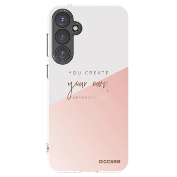 Picasee silikonowe przeźroczyste etui na Samsung Galaxy S23 FE S711B - You create your own opportunities