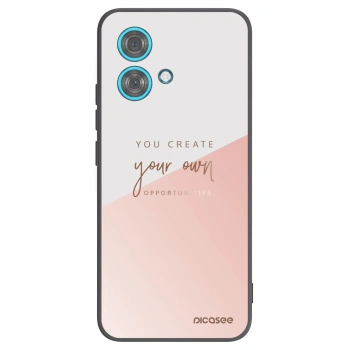 Picasee silikonowe czarne etui na Motorola Edge 40 Neo - You create your own opportunities