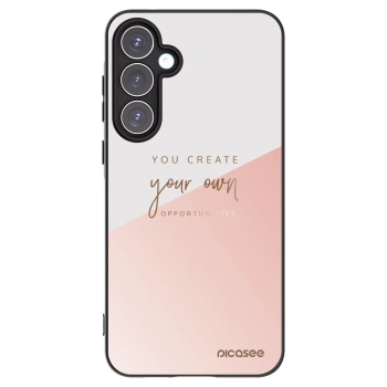 Picasee silikonowe czarne etui na Samsung Galaxy A55 5G A556B - You create your own opportunities