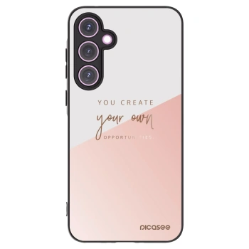 Picasee silikonowe czarne etui na Samsung Galaxy A35 5G A356B - You create your own opportunities