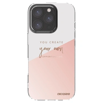 Picasee silikonowe przeźroczyste etui na Apple iPhone 16 Pro - You create your own opportunities