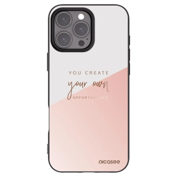 Picasee silikonowe czarne etui na Apple iPhone 16 Pro Max - You create your own opportunities