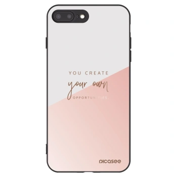 Picasee silikonowe czarne etui na Apple iPhone 8 Plus - You create your own opportunities