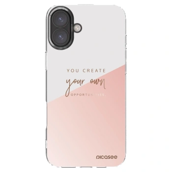 Picasee silikonowe przeźroczyste etui na Apple iPhone 16 Plus - You create your own opportunities
