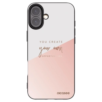 Picasee silikonowe czarne etui na Apple iPhone 16 Plus - You create your own opportunities