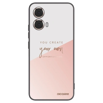 Picasee silikonowe czarne etui na Motorola Moto G85 - You create your own opportunities