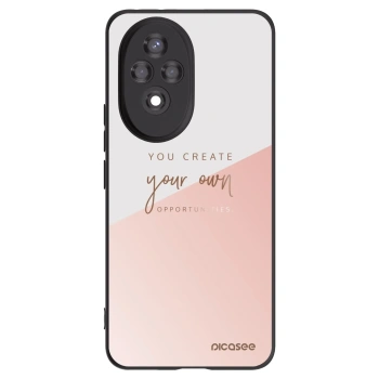 Picasee silikonowe czarne etui na Honor 200 Pro 5G - You create your own opportunities