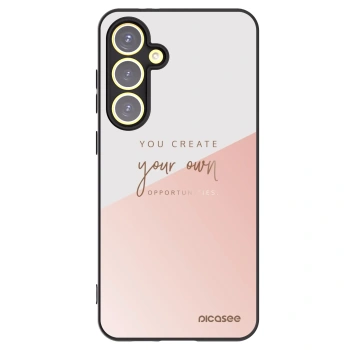 Picasee silikonowe czarne etui na Samsung Galaxy S24 FE S721B - You create your own opportunities