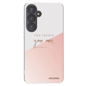 Picasee silikonowe przeźroczyste etui na Samsung Galaxy S24 FE S721B - You create your own opportunities