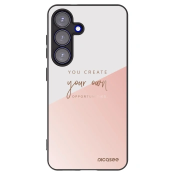 Picasee silikonowe czarne etui na Samsung Galaxy S25 5G - You create your own opportunities
