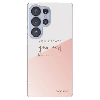 Picasee silikonowe przeźroczyste etui na Samsung Galaxy S25 Ultra 5G - You create your own opportunities