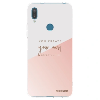 Picasee silikonowe przeźroczyste etui na Huawei Y7 2019 - You create your own opportunities