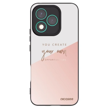 Picasee silikonowe czarne etui na Honor 400 Lite 5G - You create your own opportunities