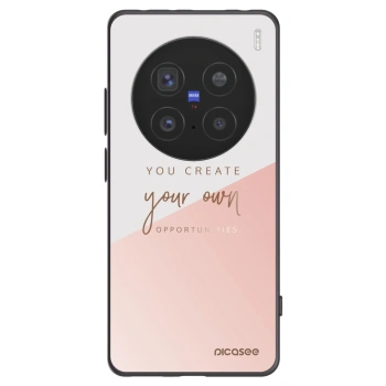 Picasee silikonowe czarne etui na Vivo X200 Pro - You create your own opportunities