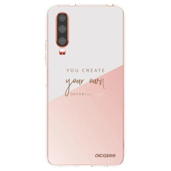 Picasee silikonowe przeźroczyste etui na Huawei P30 - You create your own opportunities